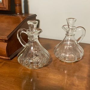 Oil and vinegar, carafes, vintage anchor